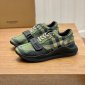 Replica Shop Burberry Check Lace-Up Sneakers