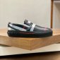 Replica Burberry Men's Curt Check Slip-On Sneakers