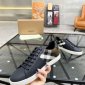 Replica Burberry Black/Beige Leather and House Check Canvas Low Top Sneakers