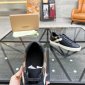 Replica Burberry Black/Beige Leather and House Check Canvas Low Top Sneakers