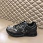 Replica LOUIS VUITTON - Authenticated Trainer - Leather Black for Men, Very good Condition