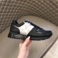 Replica LOUIS VUITTON - Authenticated Trainer - Leather Black for Men, Very good Condition