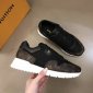 Replica Louis Vuitton Run Away leather low trainers