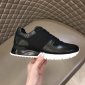 Replica Louis Vuitton Black Leather, Mesh and Monogram Canvas Run Away Sneakers