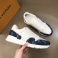 Replica Authentic Louis Vuitton Run Away sneakers monogram denim leather size 11