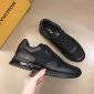 Replica BOSS Men's Parkour Faux Leather and Mesh Running Trainers - UK 11