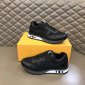 Replica LOUIS VUITTON - Authenticated Trainer - Leather Black for Men, Very good Condition