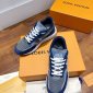 Replica Jacob Cohën - panelled low-top sneakers - men - Calf Leather/Fabric/Fabric/Calf Suede/Polyurethane/Rubber - 44 - Blue