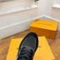 Replica Louis Vuitton Monogram Suede Leather Logo Sneakers