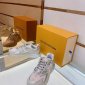 Replica Shop Louis Vuitton 2023 SS Blended Fabrics Street Style Bi-color Logo Sneakers