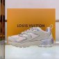 Replica Shop Louis Vuitton 2023 SS Blended Fabrics Street Style Bi-color Logo Sneakers