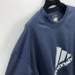 Replica Navy Vintage Vtg Retro Adidas Logo T-shirt Short Sleeve Shirt Athletic