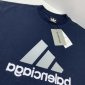 Replica Navy Vintage Vtg Retro Adidas Logo T-shirt Short Sleeve Shirt Athletic