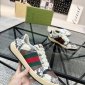 Replica Gucci - Screener Python-effect Leather Trainers
