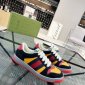 Replica Screener leather low trainers Gucci