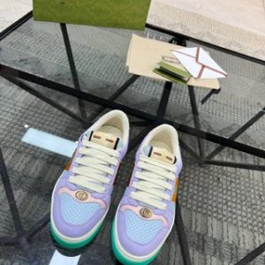 Shop Gucci Lovelight Screener Sneaker In Purple