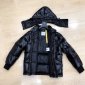 Replica Moncler Down Jacket White Duck Down in Black