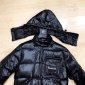 Replica Moncler Down Jacket White Duck Down in Black