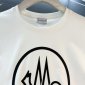 Replica Moncler Men's White Logo-print T-shirt