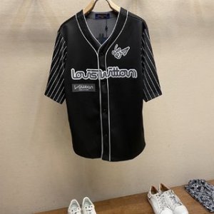 LOUIS VUITTON Baseball Shirt Black. Size M0