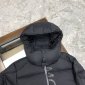 Replica Moncler Down Jacket White Duck Down in Black