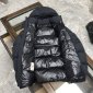 Replica Moncler Down Jacket White Duck Down in Black