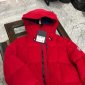 Replica Moncler Down Jacket White Duck Down in Red