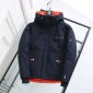 Replica Moncler Jacket Cotton Hoodie in Blue
