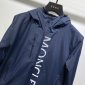 Replica Moncler Jacket Oxybelis Cotton Hoodie in Blue
