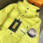 Replica Moncler Down Jacket White Duck Down in Yellow