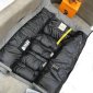 Replica Moncler Down Jacket White Duck Down in Gray