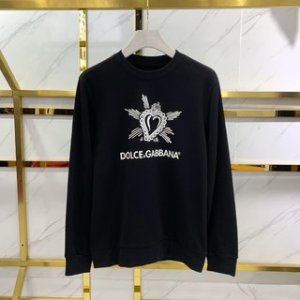 Dolce&Gabbana Hoodie Jacquard in Black