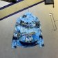Replica Dolce&Gabbana Shirt Oil Painting Printed in Blue