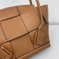 Replica Bottega Veneta - Authenticated Arco Handbag - Leather Brown Plain for Women, Very good Condition