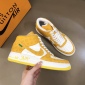 Replica White/mustard "Medalist" sneakers