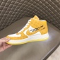 Replica White/mustard "Medalist" sneakers