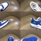 Replica Louis Vuitton x Nike Air Force 1 Low-Top Sneakers Monogram Embossed Leather Blue