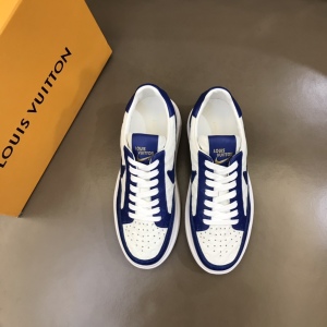 Autry OPEN LOW SNEAKERS IN LEATHER COLOR WHITE AND ACADEMY BLUE AOLM