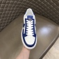 Replica Autry OPEN LOW SNEAKERS IN LEATHER COLOR WHITE AND ACADEMY BLUE AOLM