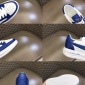 Replica Autry OPEN LOW SNEAKERS IN LEATHER COLOR WHITE AND ACADEMY BLUE AOLM