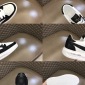 Replica Dsquared2 men's white leather sneakers