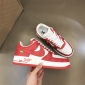 Replica Custom Red & White Air Force 1's