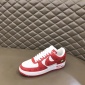 Replica Custom Red & White Air Force 1's