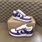 Replica Custom Violet & White Air Force 1's