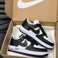 Replica Nike Air Force 1 Low Custom Panda | Nike shoes air force, Black nike shoes, Nike air shoes