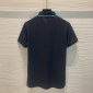 Replica Stretch-cotton slim-fit polo shirt with circular branding- Dark Blue