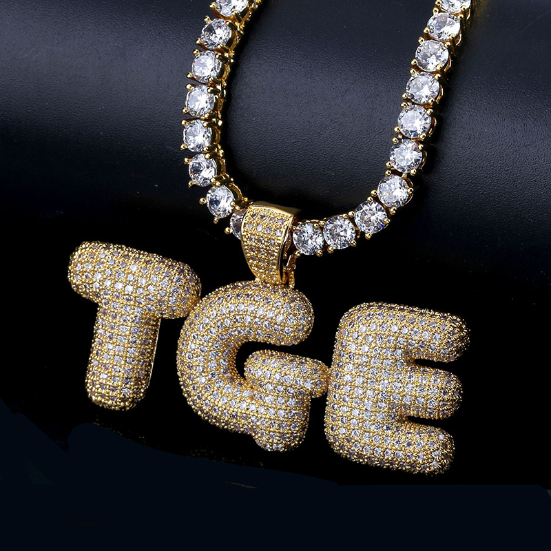 Iced Out Out Custom Bubble Necklace Pendant With Street Luxury Shine - Image 3