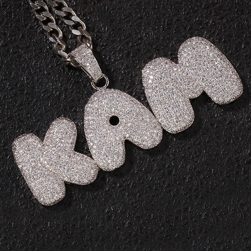 Iced Out Out Custom Bubble Necklace Pendant With Street Luxury Shine - Image 7