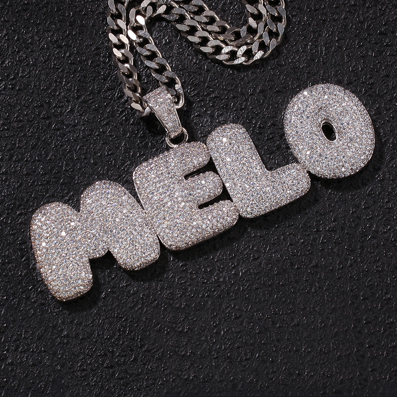 Iced Out Out Custom Bubble Necklace Pendant With Street Luxury Shine - Image 8