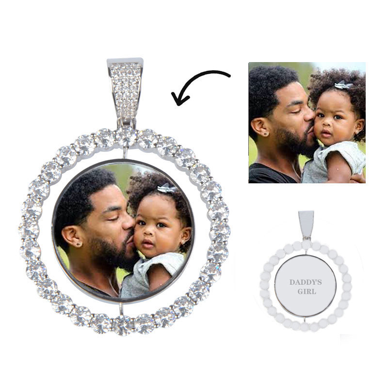 Iced Out Custom Rotating Photo Pendant Gold With Street Luxury Shine - Image 6